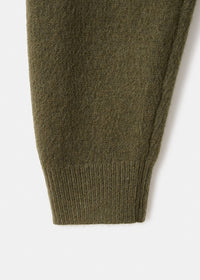 Lenna mörkgrön blus med knappar