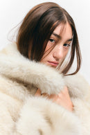 Eleora varm kaninpälskappa