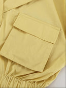 Elly gul tvådelad kostym