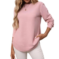 Emmy långärmad t-shirt med rund hals