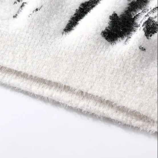 Fleecefodrad tröja med rund hals