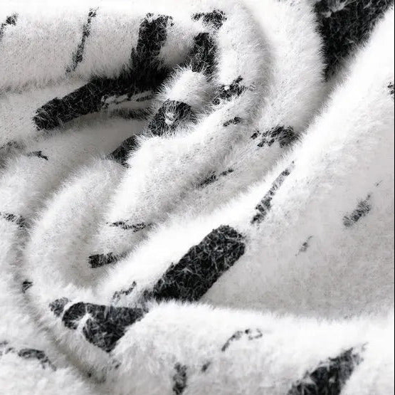 Fleecefodrad tröja med rund hals