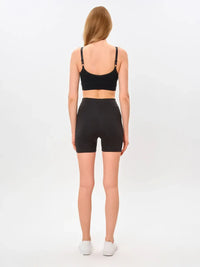 Svarta sportiga minishorts