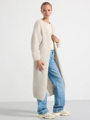 Varm och lätt, långärmad, knälång jacka