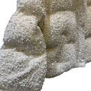 Vit quiltad termojacka med paljetter