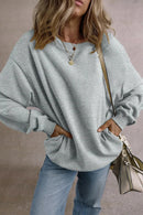 Loose long-sleeved sweater