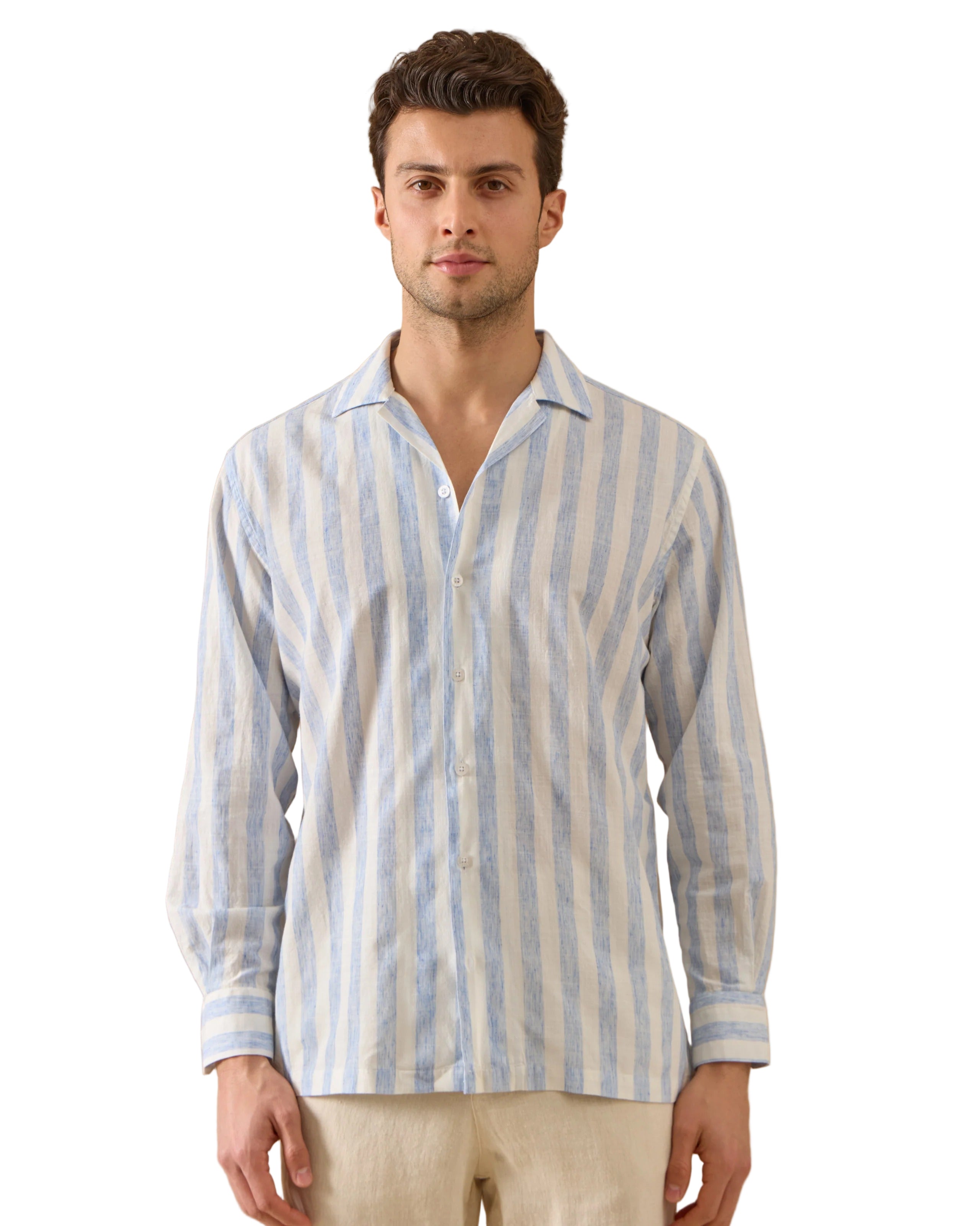 Mario-tröja med vita ränder och långa ärmar