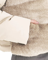 Bomullsjacka, kort modell med dragkedja och huva