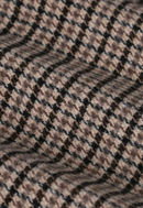 Vivy brun ull- och sammetskavaj, handsydd, dubbelsidig