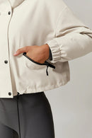 Marseel fleecejacka med huva och dragkedja