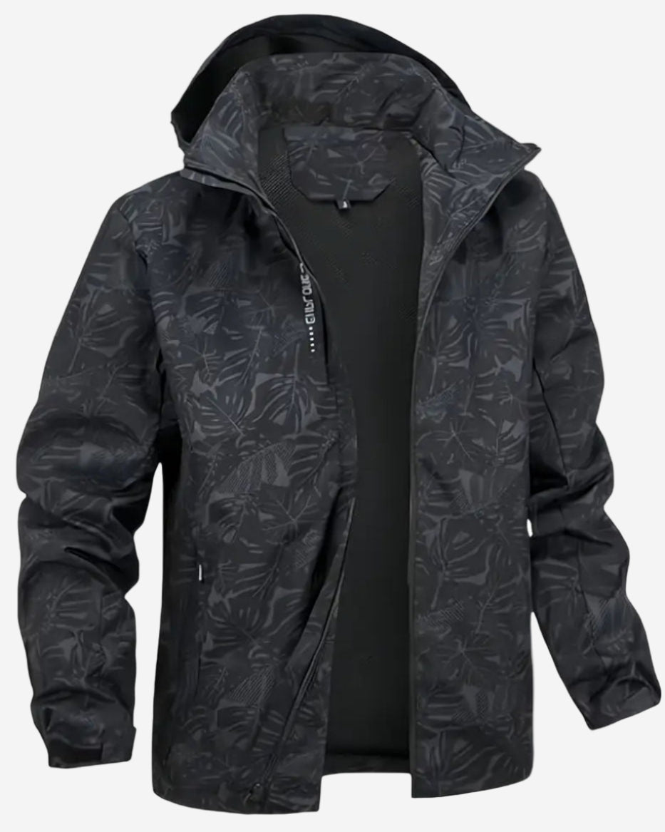 Svart unisexjacka med dragkedja och termofoder