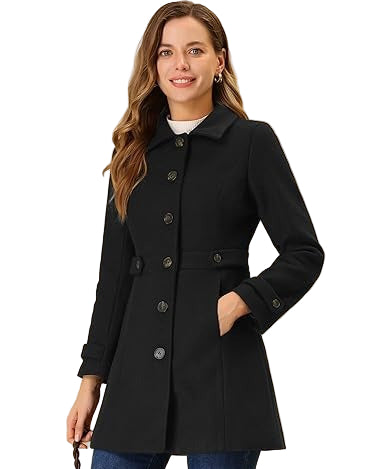 Lilu enkelknäppt ulljacka med slag