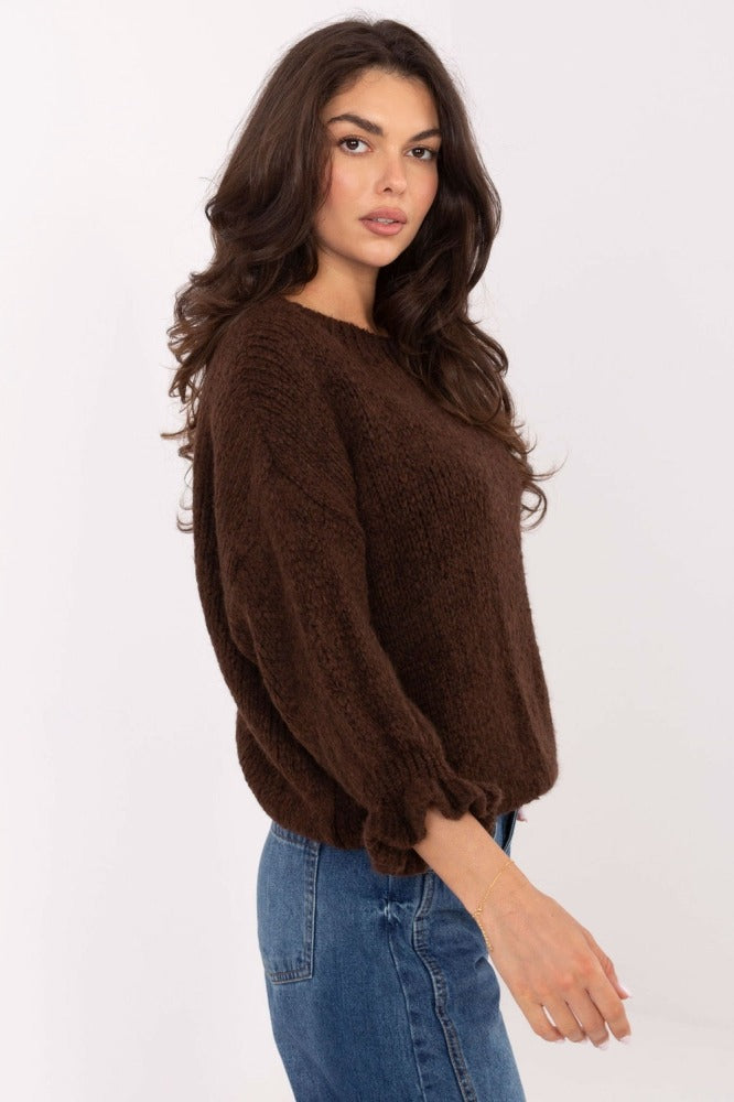 Aliccee stickad långärmad tröja