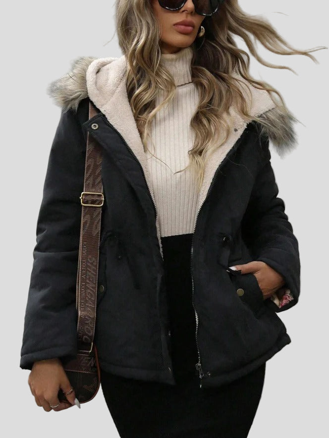 Huvjacka med åtsittande midja, polyuretanfoder och vaddering