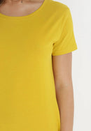 Mini dress with round neckline
