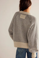 Höst- och vinterny Jacquard-rundhalströja