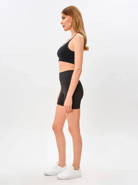 Svarta sportiga minishorts