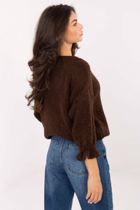 Aliccee stickad långärmad tröja