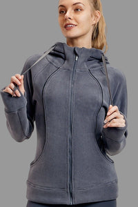 Långärmad yoga-sportjacka