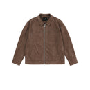 Eko skinnjacka med nedsänkta axlar och dragkedja