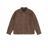 Eko skinnjacka med nedsänkta axlar och dragkedja