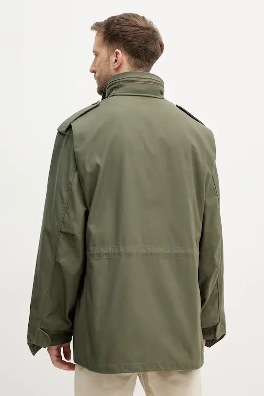 Grön jacka med dragkedja