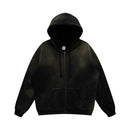 Doriansk jacka med huva och dragkedja