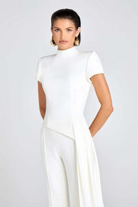 Elegant vit Viky-kostym