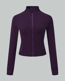 Tunn och stretchig jacka med smal passform