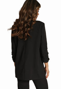 Svart jacka med långa ärmar