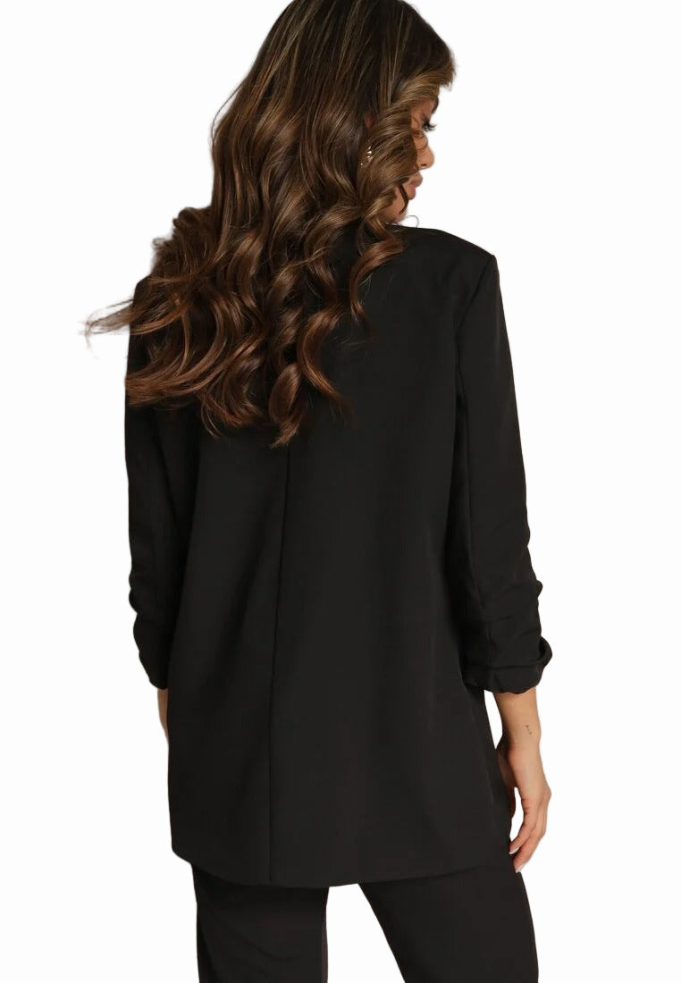 Svart jacka med långa ärmar