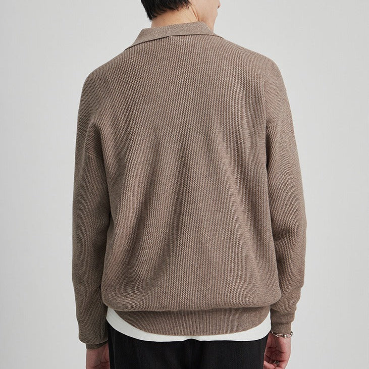 V-ringad tröja med trikå