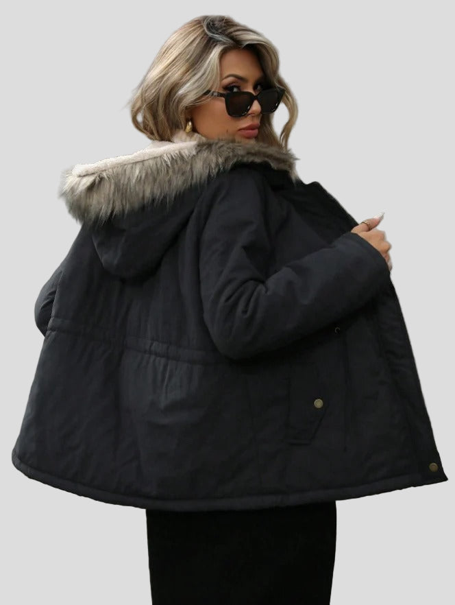 Huvjacka med åtsittande midja, polyuretanfoder och vaddering