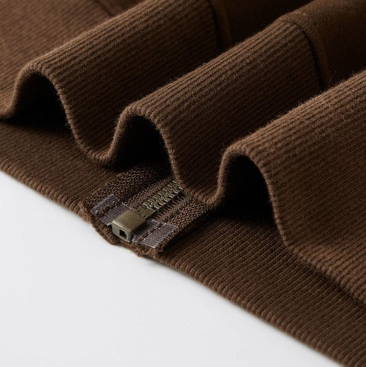 Doriansk jacka med huva och dragkedja