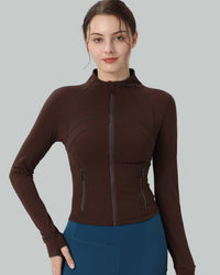 Tunn och stretchig jacka med smal passform