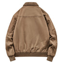 Enzo jacka i tvättad bomull med fleecefoder, vindtät