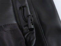 Vivi svart jacka med rund krage och enkel rad knappar