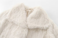 MICHAEL långärmad kaninpälsjacka