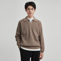 V-ringad tröja med trikå