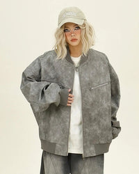 Zyaa-jacka med dragkedja och fickor