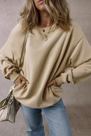 Loose long-sleeved sweater