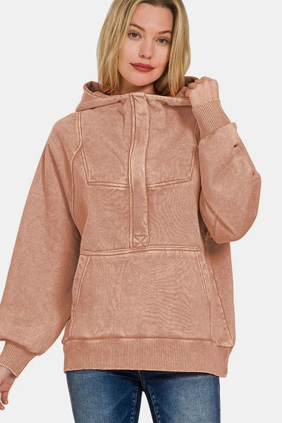 Meleena tröja med huva och mjuk känsla