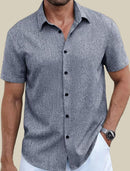 Brian-skjorta, kortärmad och knappar