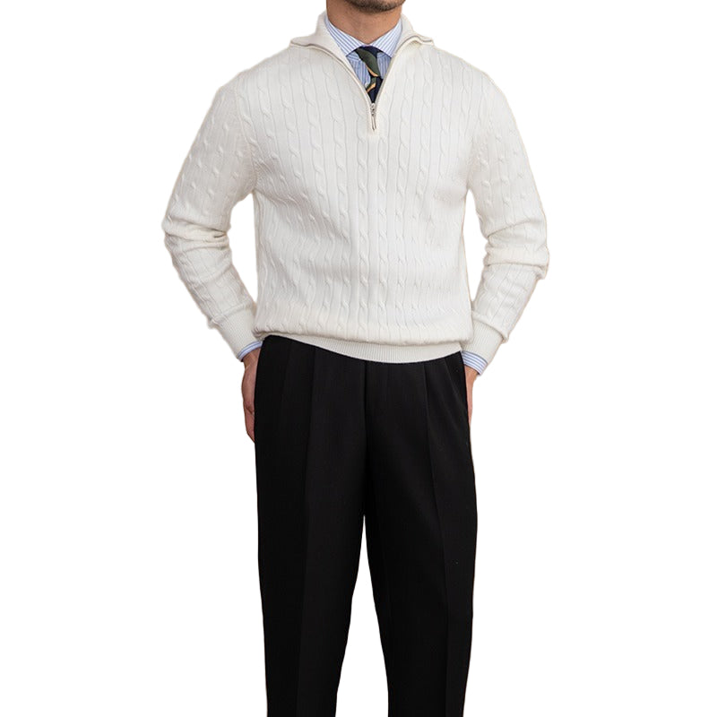 Levvi stickad blus med v-ringning