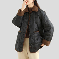 Emmaa bomullsjacka med långa ärmar och fickor