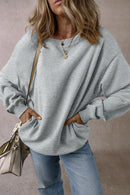 Loose long-sleeved sweater
