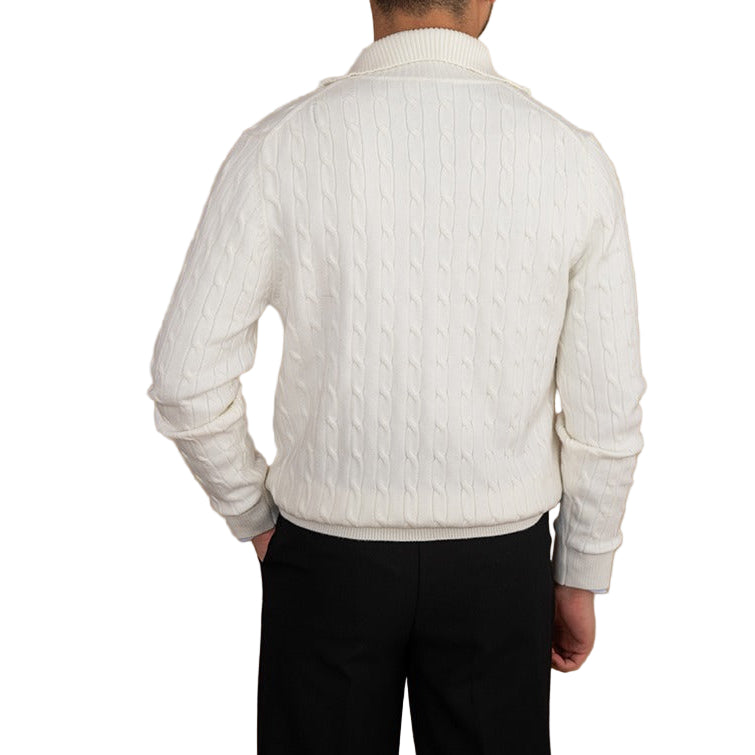 Levvi stickad blus med v-ringning