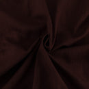 Tvådelat linneset, mörkbrunt, löst sittande, med utsvängda byxor