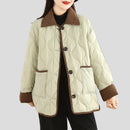 Emmaa bomullsjacka med långa ärmar och fickor