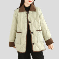 Emmaa bomullsjacka med långa ärmar och fickor